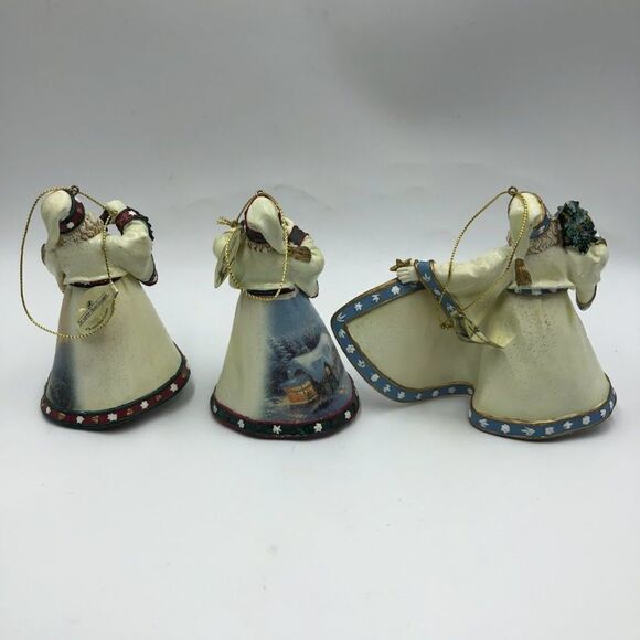 Vintage Ashton Drake 3 Set Santa Christmas Tree Ornaments Thomas Kinkade - Picture 4 of 12